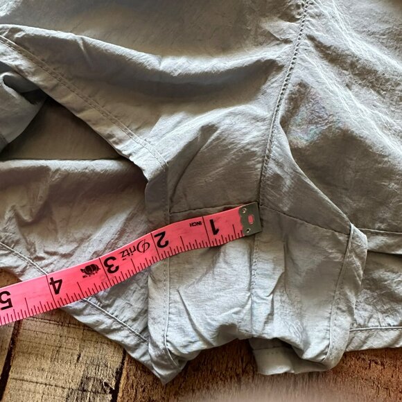 Free People Movement Womens High-Waist Crinkle Gray Shorts Size Large - Picture 6 of 10